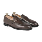 Noirtide Bespoke Men’s Dark Brown Calf Leather Loafer