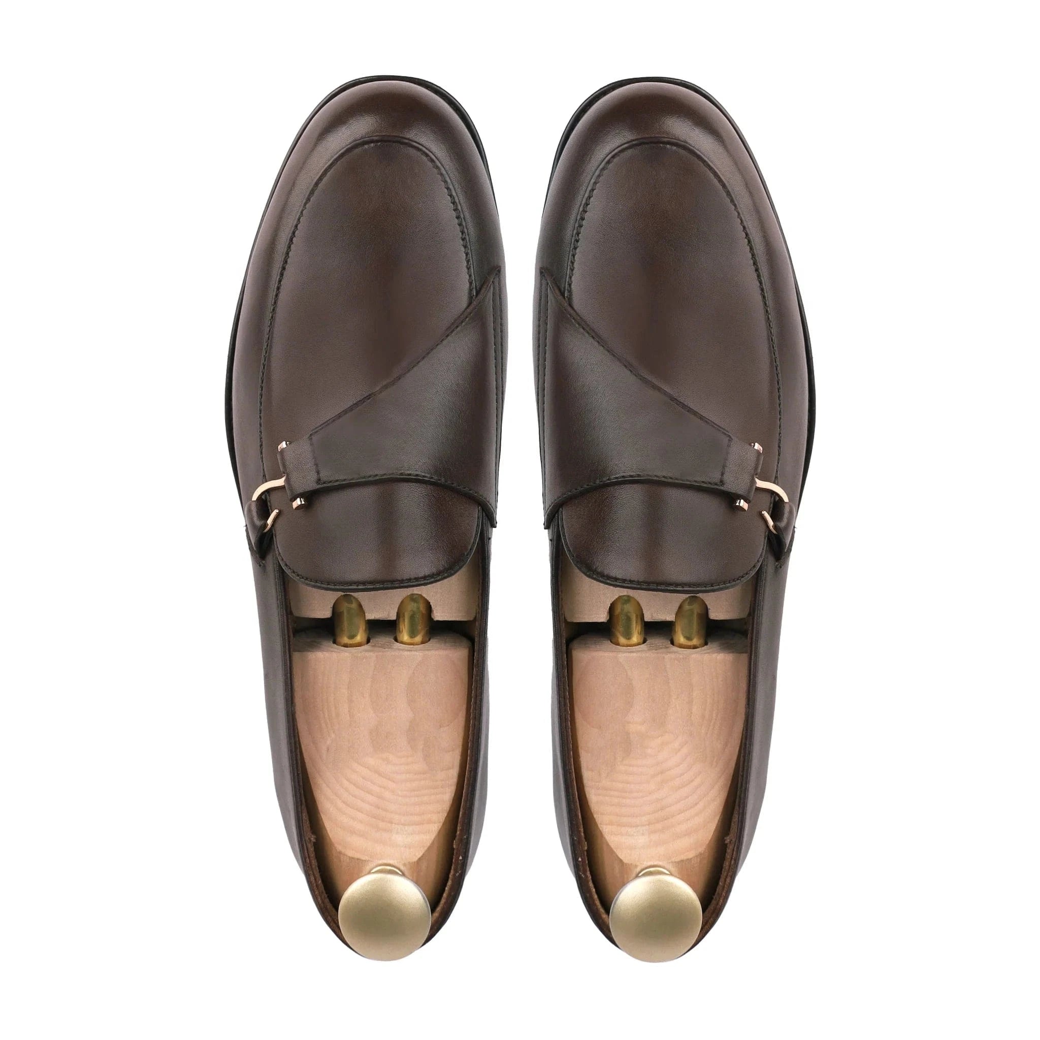 Noirtide Bespoke Men’s Dark Brown Calf Leather Loafer