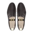 Noirtide Bespoke Men's  Dark Brown Leather Penny Loafer