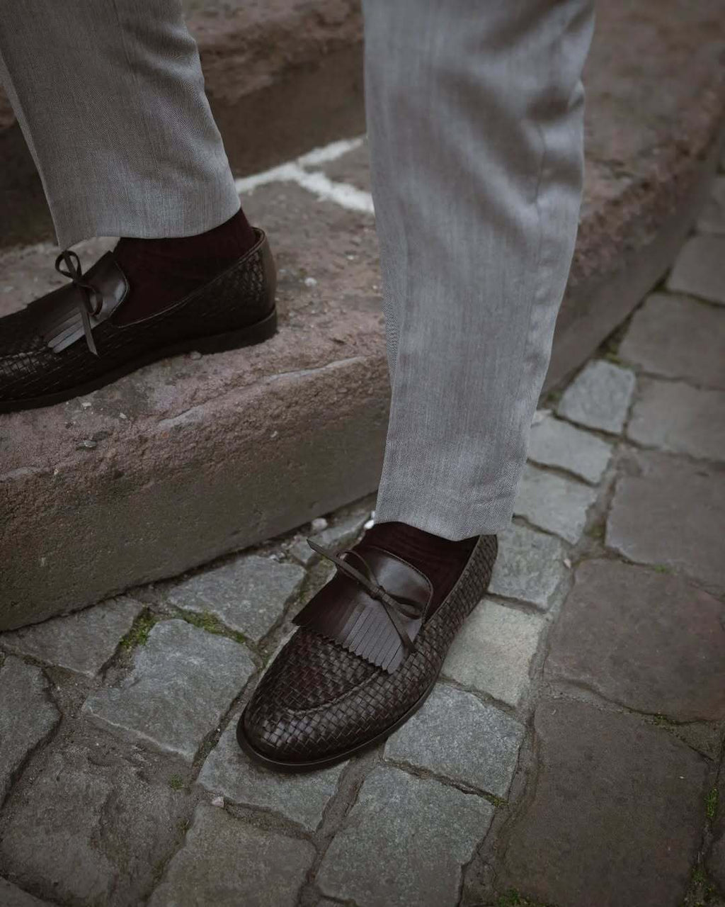 Noirtide Bespoke Men's Suede Leather Brown Loafer