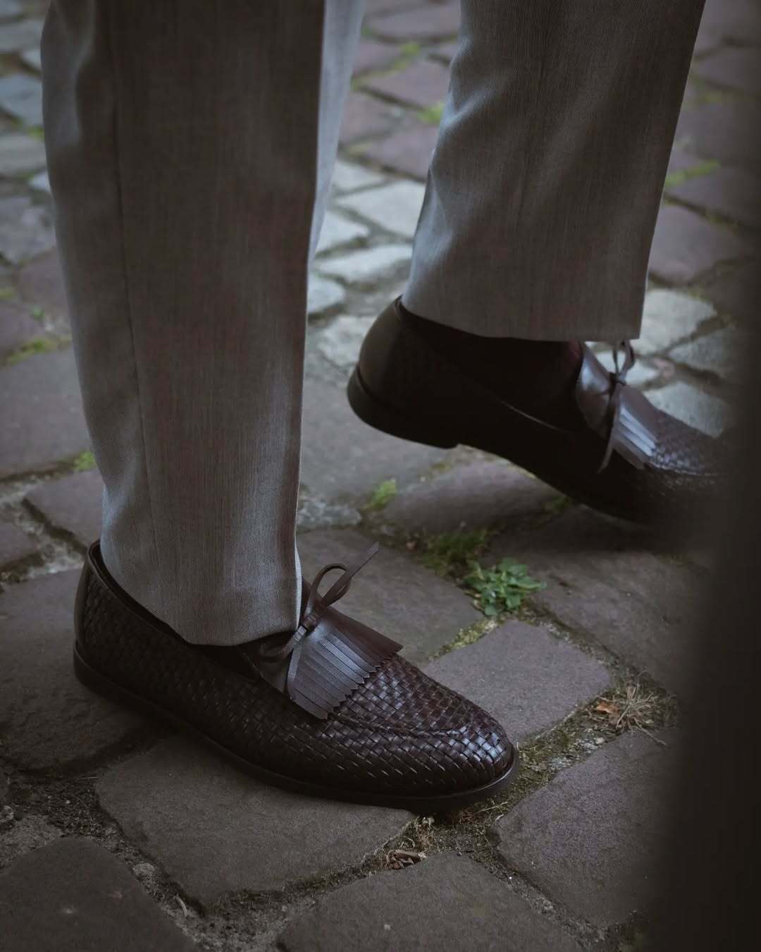 Noirtide Bespoke Men's Suede Leather Brown Loafer