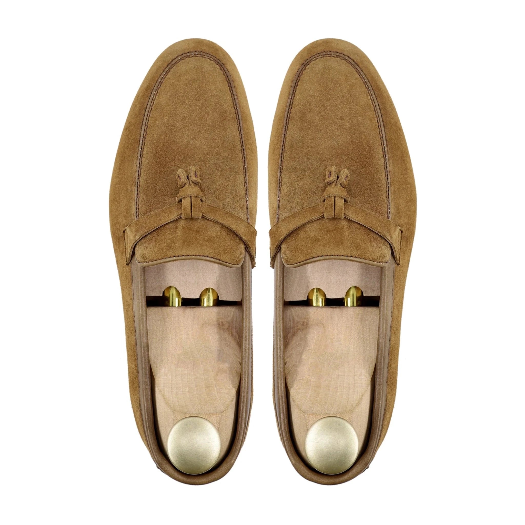 Noirtide Bespoke Men's Suede Leather Camel Loafer