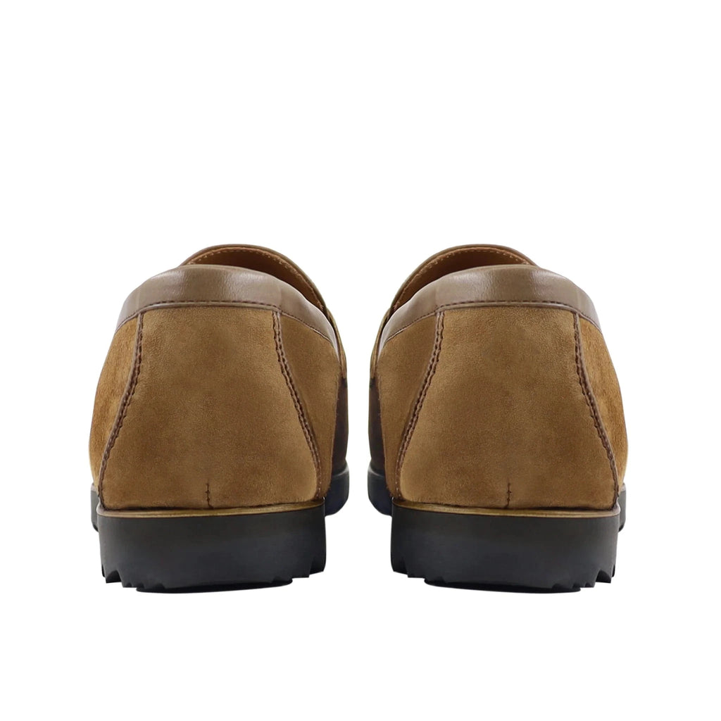 Noirtide Bespoke Men's Suede Leather Camel Loafer