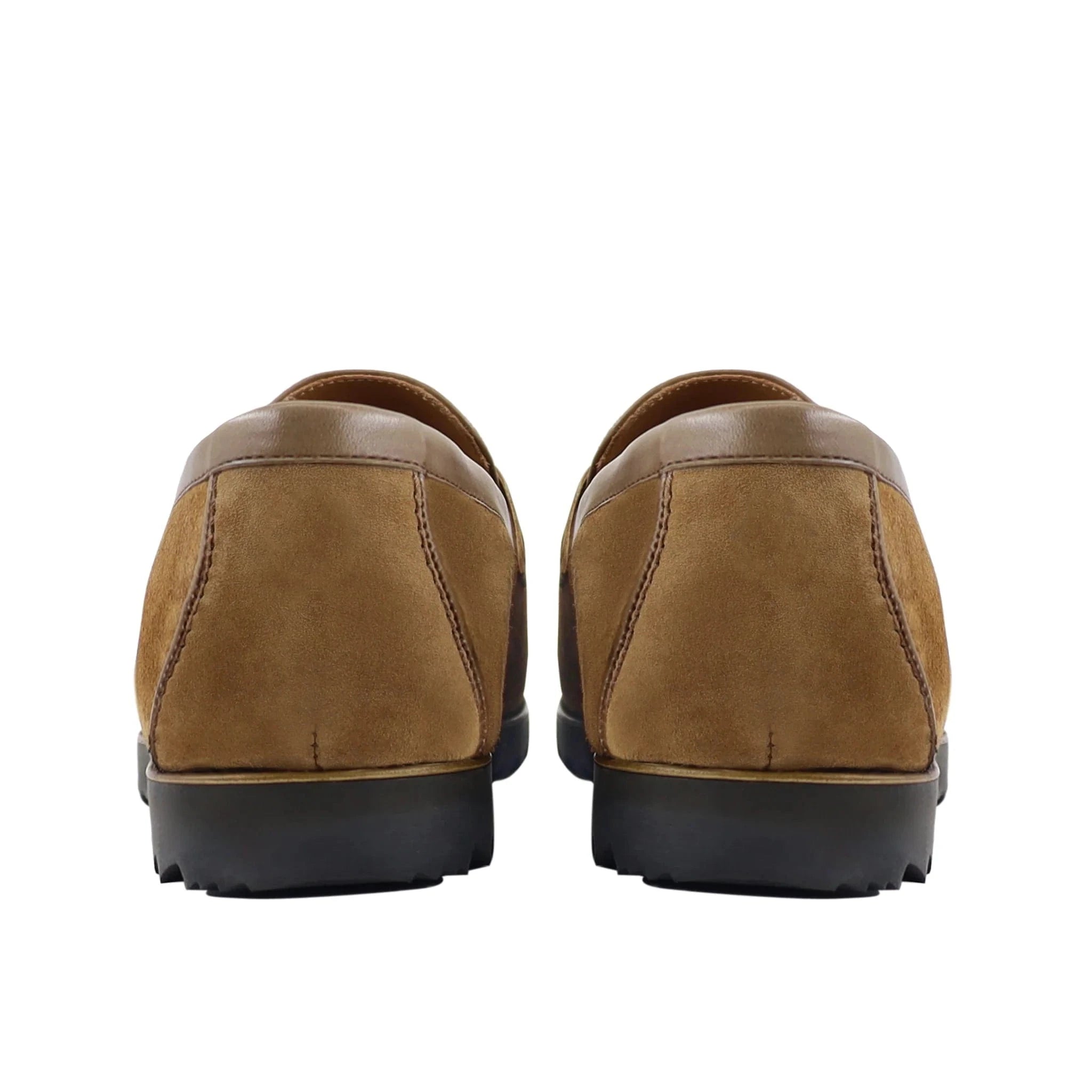 Noirtide Bespoke Men's Suede Leather Camel Loafer