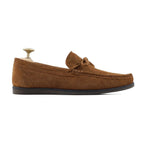 Noirtide Bespoke Men's Suede Leather Cognac Loafer