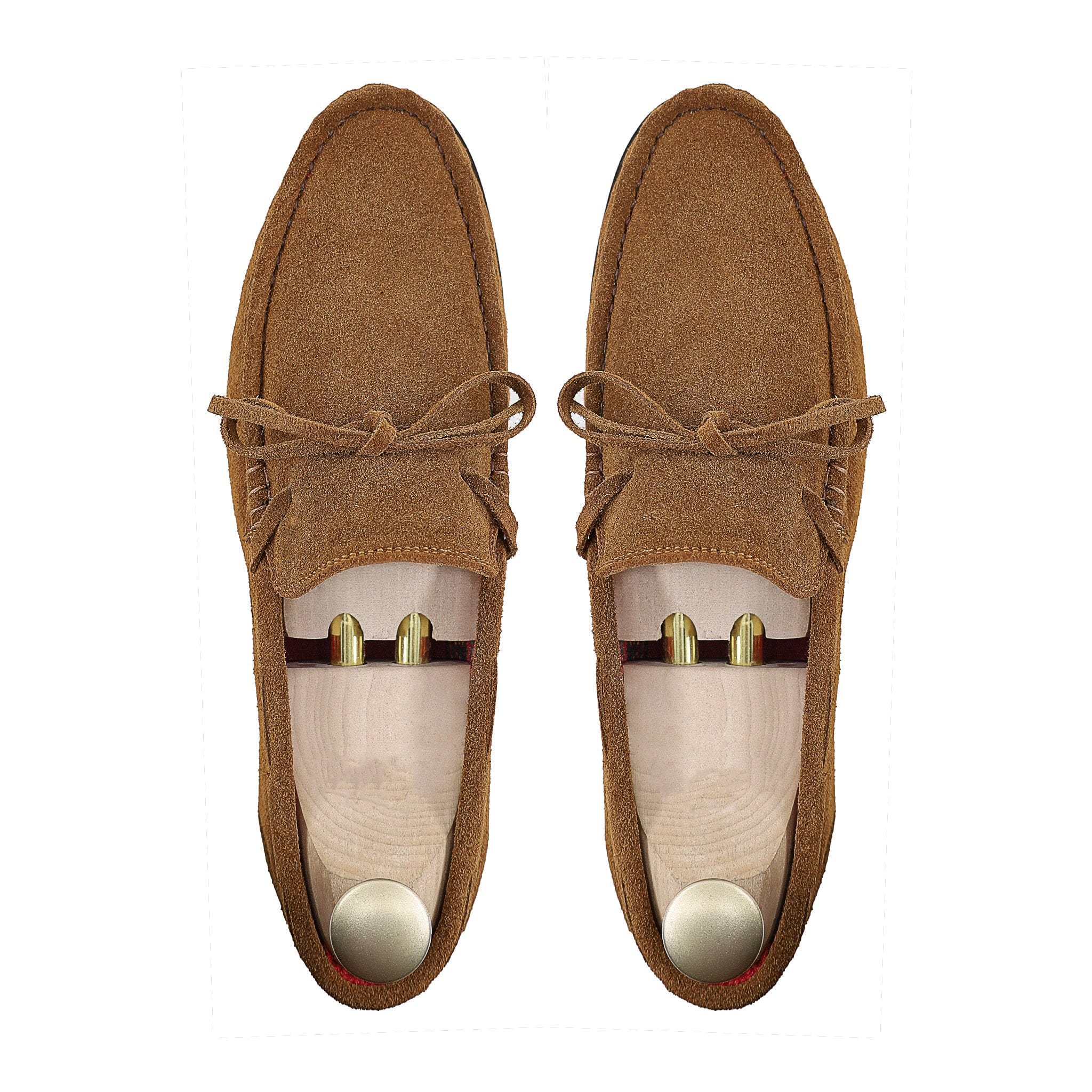 Noirtide Bespoke Men's Suede Leather Cognac Loafer