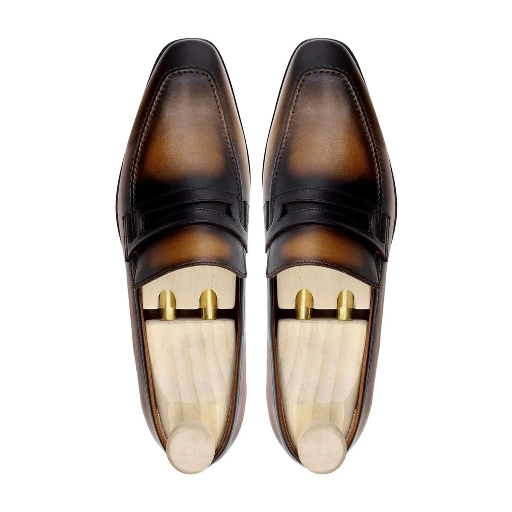 Noirtide Bespoke Mens Leather Loafers