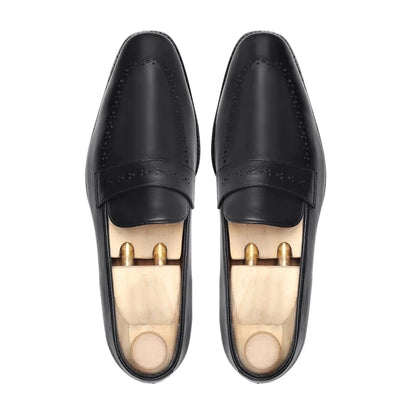 Noirtide Bespoke Mens Leather Loafers