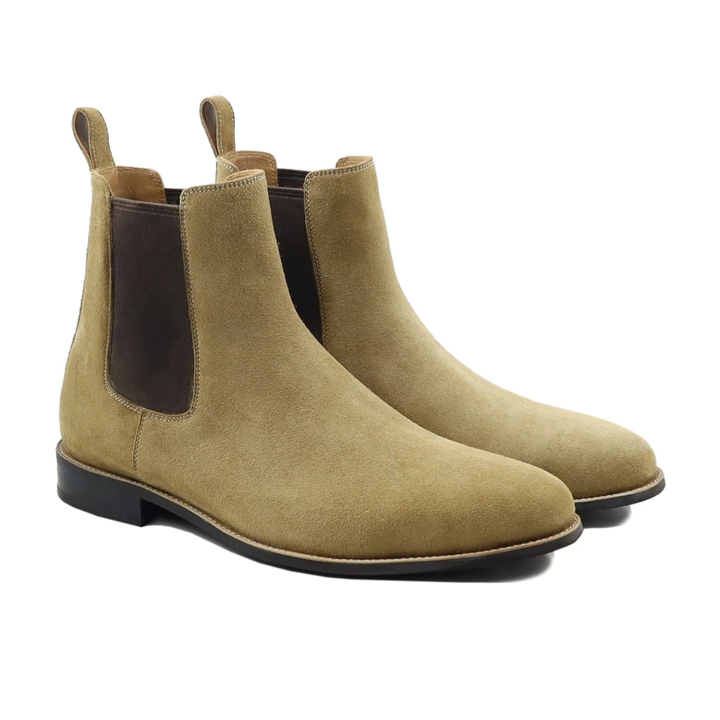 noirtide Bespoke Suede Leather Chelsea Boots For Men