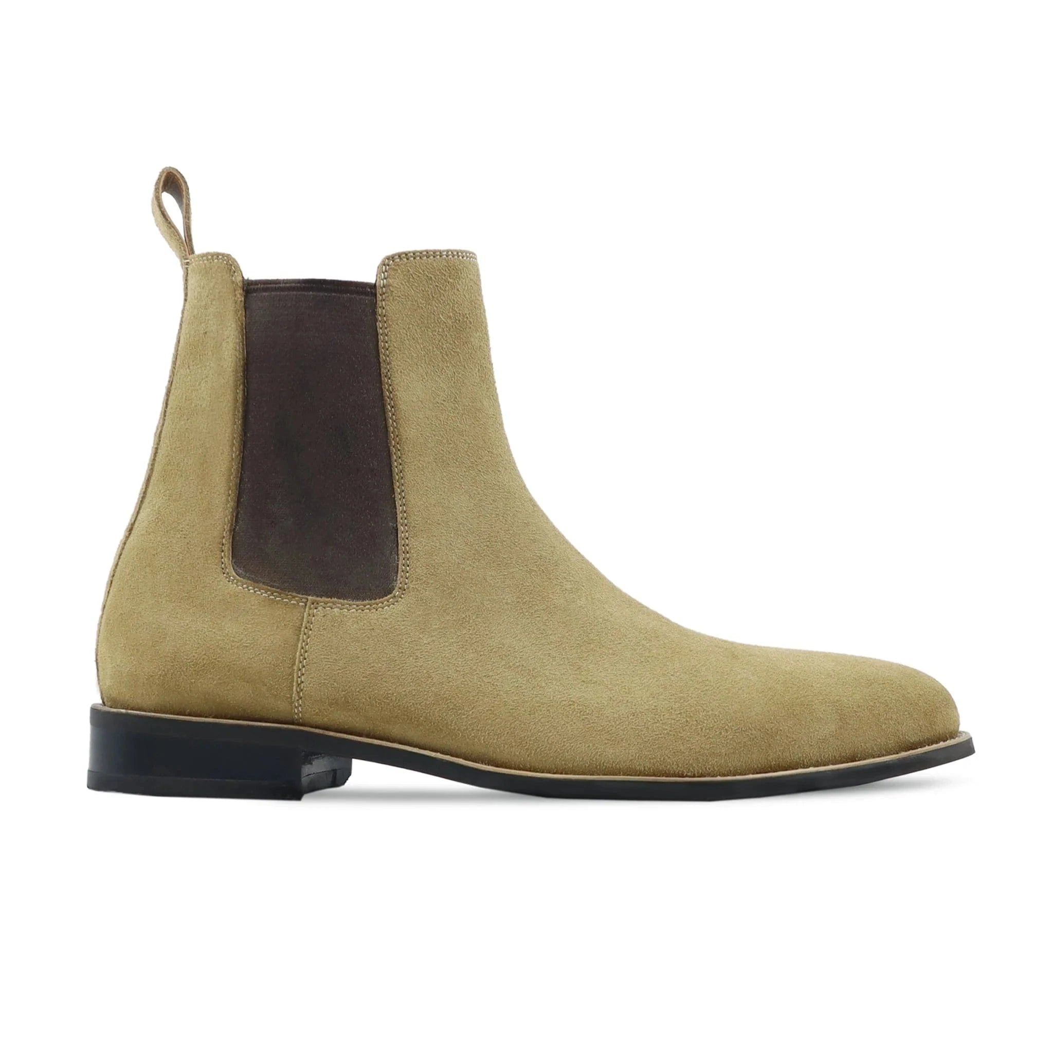 noirtide Bespoke Suede Leather Chelsea Boots For Men
