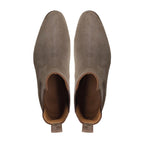 noirtide Bespoke Suede Leather Light Brown Chelsea Boots For Men