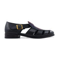 Noirtide Black & Rainbow Calf Leather Men Sandal