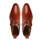 noirtide Brown Calf Leather Men Jodhpur Boot