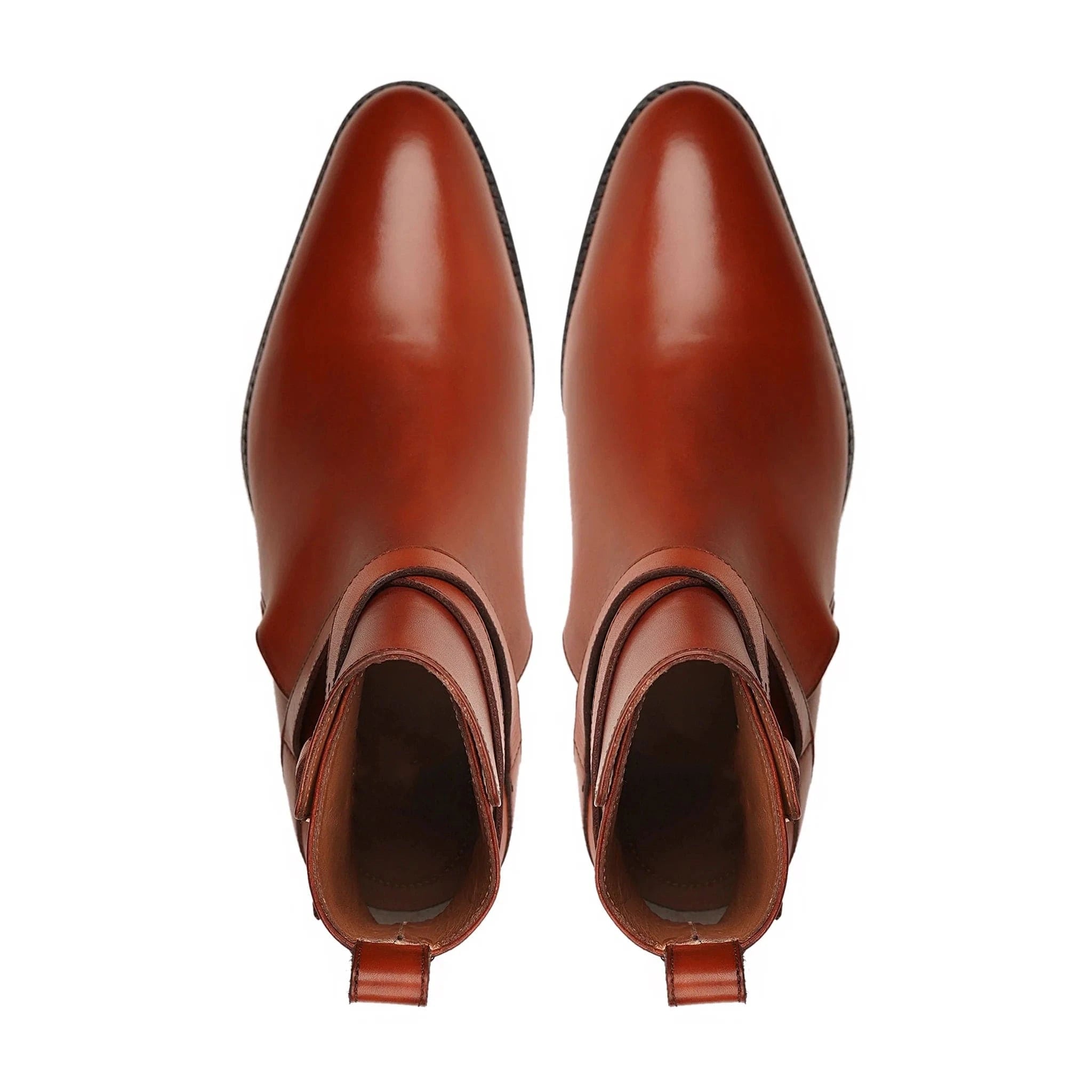 noirtide Brown Calf Leather Men Jodhpur Boot