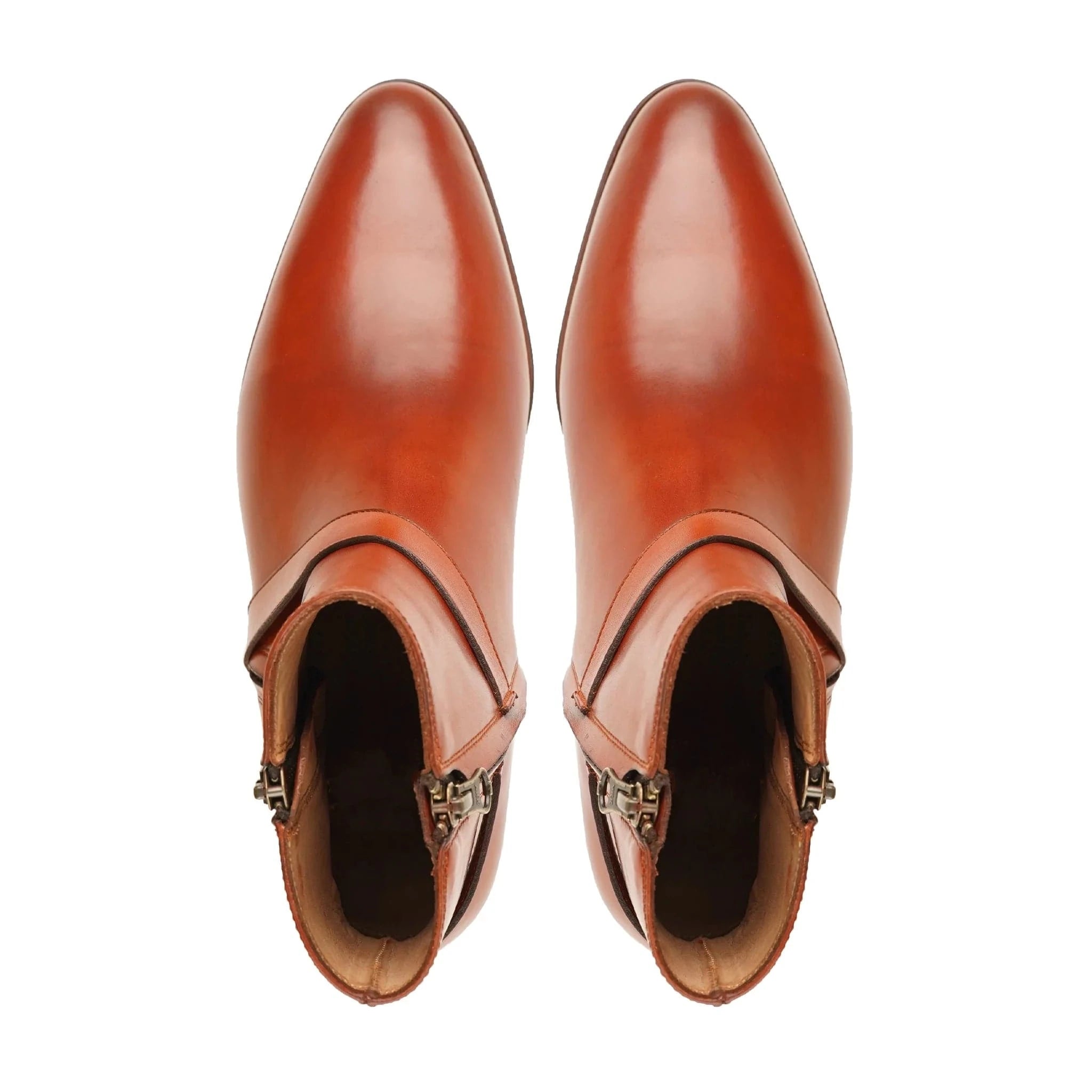 noirtide Brown Calf Leather Men Jodhpur Boot