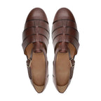 Noirtide Brown Calf Leather Men’s Sandal