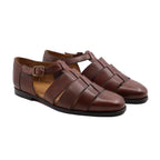 Noirtide Brown Calf Leather Men’s Sandal