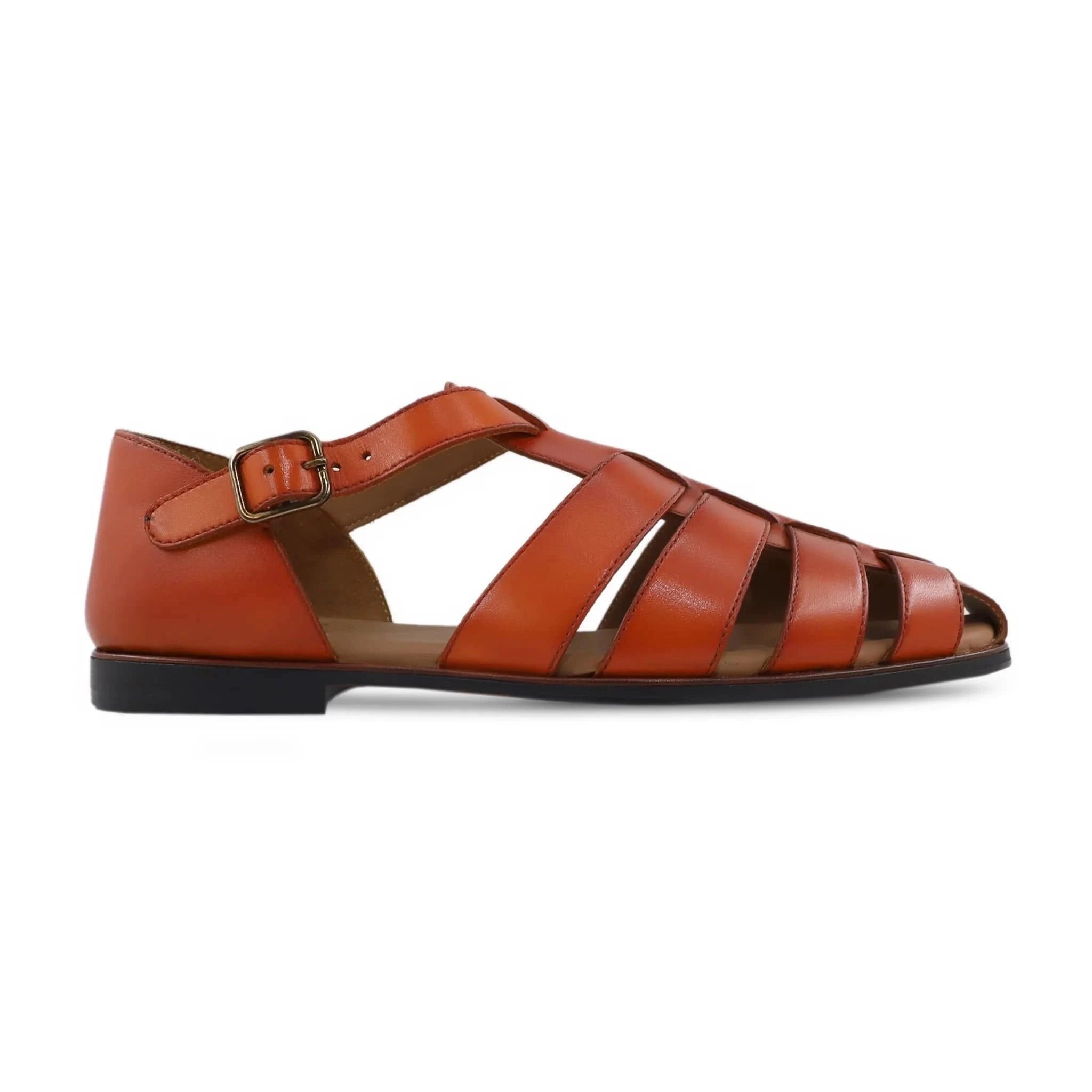 Noirtide Brown Leather Men Sandal