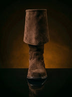 haft detail on NOIRTIDE handmade Captain Jack Sparrow boots