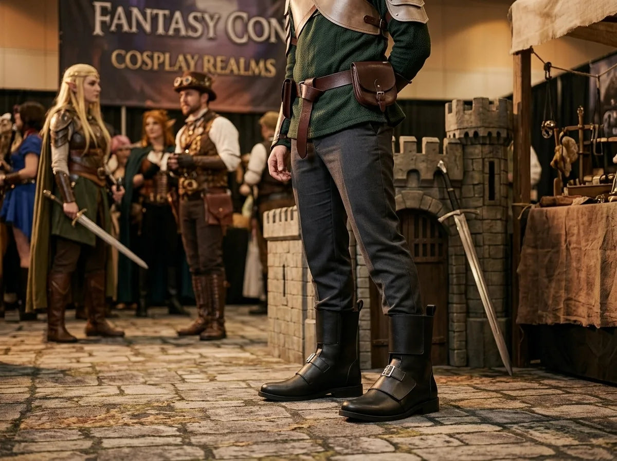 Pair of custom Cassian Andor Rogue One boots by NOIRTIDE
