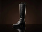 Civil War cathedral tall leather boots — handmade by NOIRTIDE