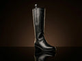 Civil War cathedral tall leather boots — handmade by NOIRTIDE