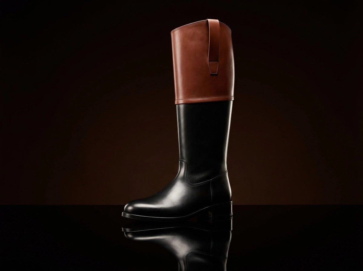 Colonial riding boots for Revolutionary War reenactment — handmade leather by NOIRTIDE
