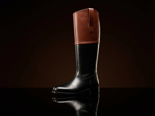 Colonial riding boots for Revolutionary War reenactment — handmade leather by NOIRTIDE