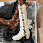 noirtide Custom-Made 60s & 70s Gogo Gladiator Embroidered Boots