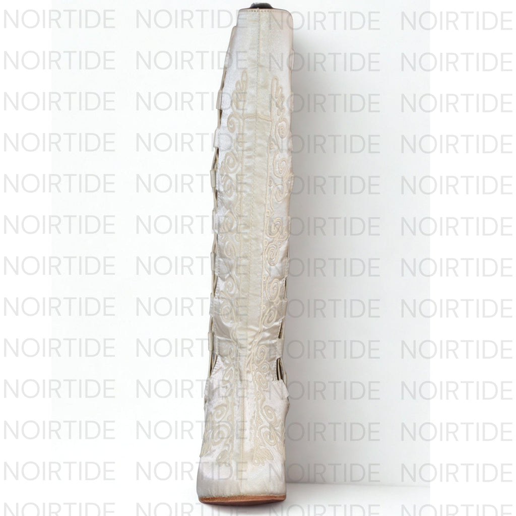 noirtide Custom-Made 60s & 70s Gogo Gladiator Embroidered Boots