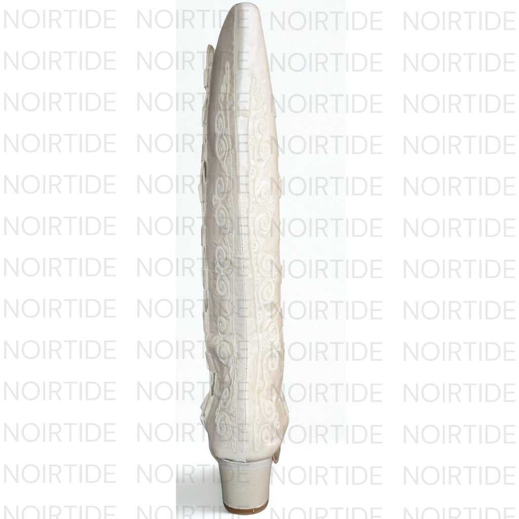 noirtide Custom-Made 60s & 70s Gogo Gladiator Embroidered Boots