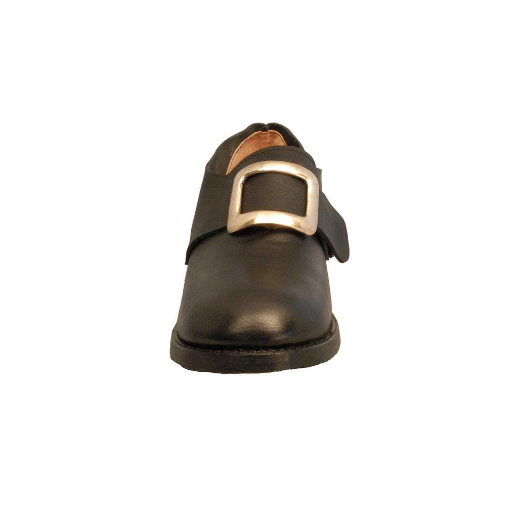 noirtide Custom-Made Black Colonial Puritan 17th 18th Century English Historical Period Costume Shoes