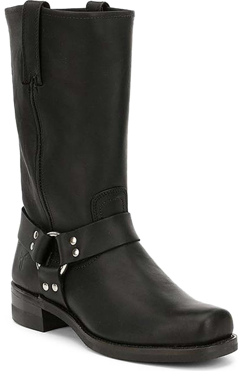 noirtide Custom-Made Claf Leather Ankle High Biker Boots