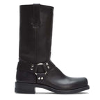 noirtide Custom-Made Claf Leather Ankle High Biker Boots