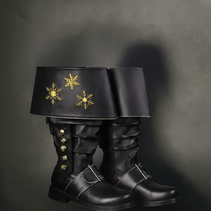 noirtide Custom-Made Embroidery Santa Calus Boots