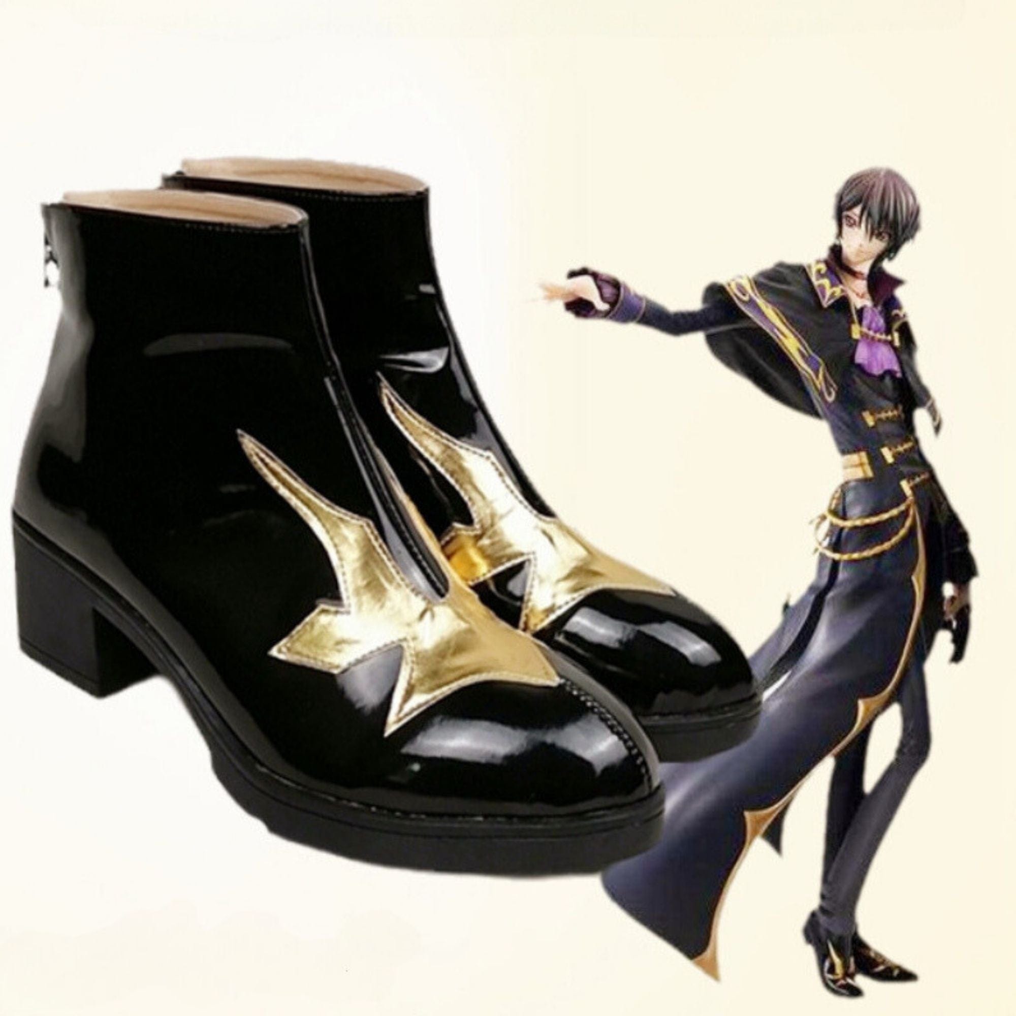 noirtide Custom-Made Leluch Lamperouge Cosplay Boots