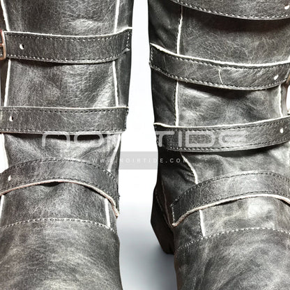 noirtide Custom-Made Multi-Buckle Knee High Renaissance Boots