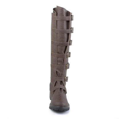 noirtide Custom-Made Multi-Buckle Knee High Renaissance Boots