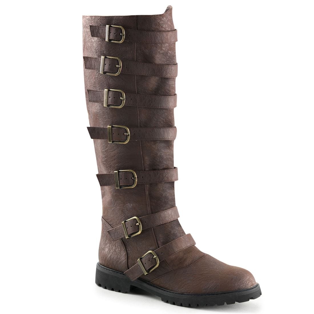 noirtide Custom-Made Multi-Buckle Knee High Renaissance Boots