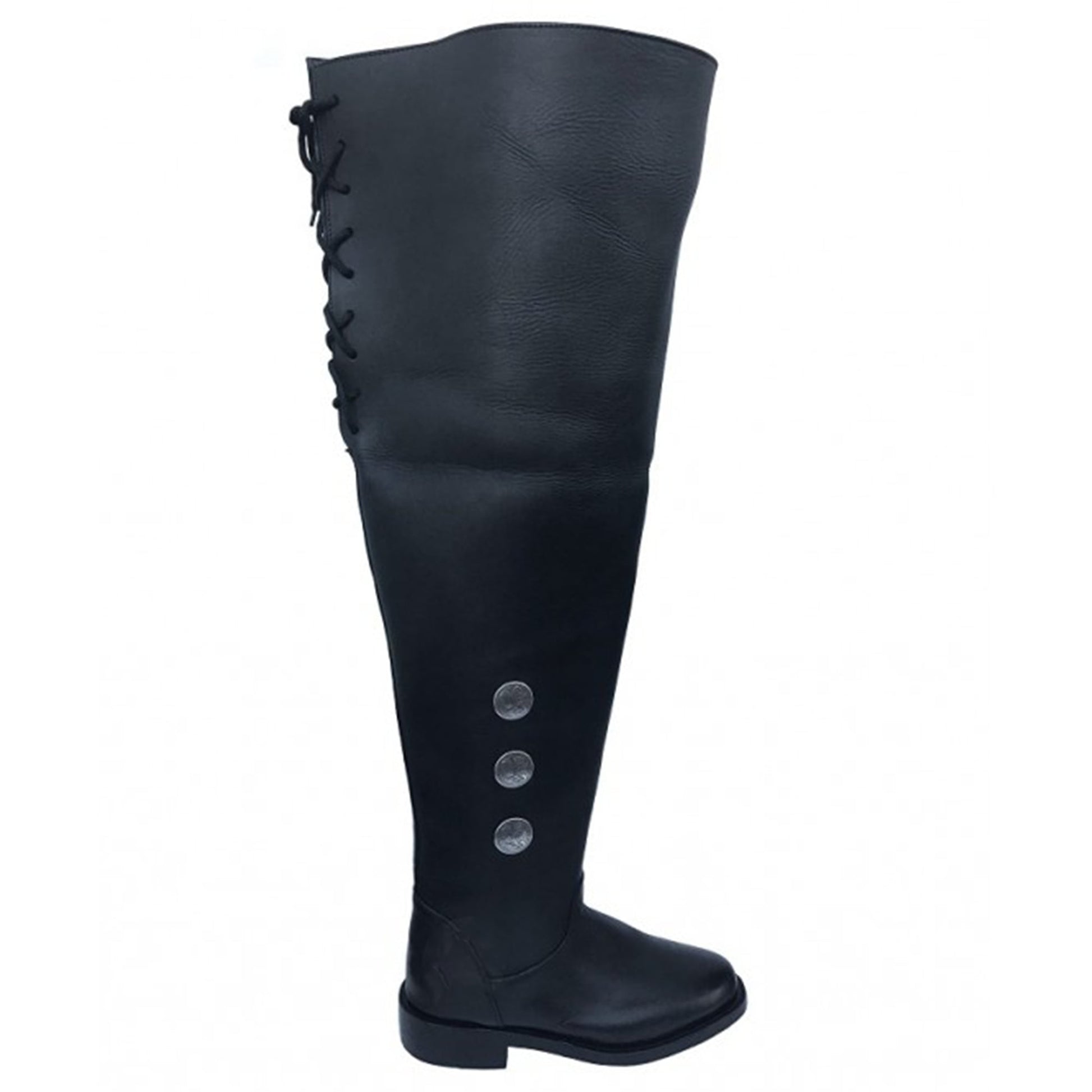 noirtide Custom-Made Pirate Swashbuckler Bucket Top Boots