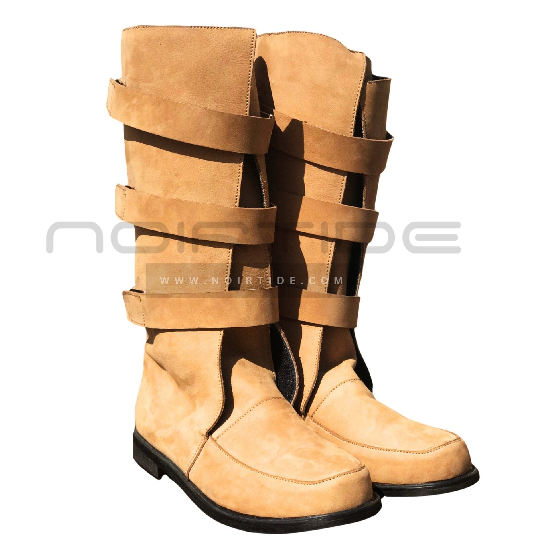 noirtide Custom-Made Star Wars Luke Skywalker Boots - Suede Brown