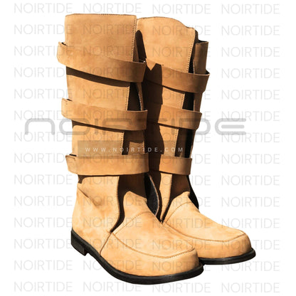 noirtide Custom-Made Star Wars Luke Skywalker Boots - Suede Brown