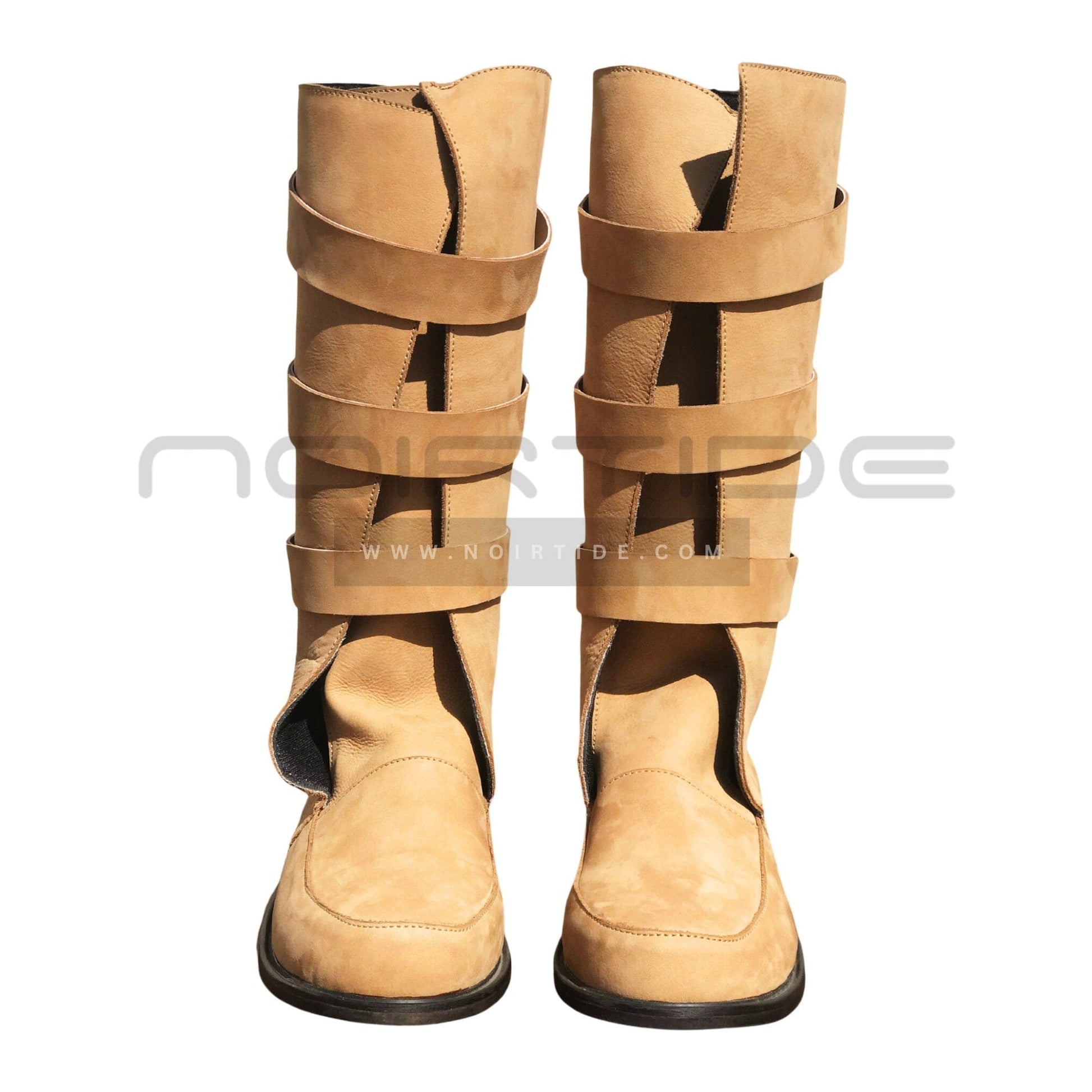 noirtide Custom-Made Star Wars Luke Skywalker Boots - Suede Brown