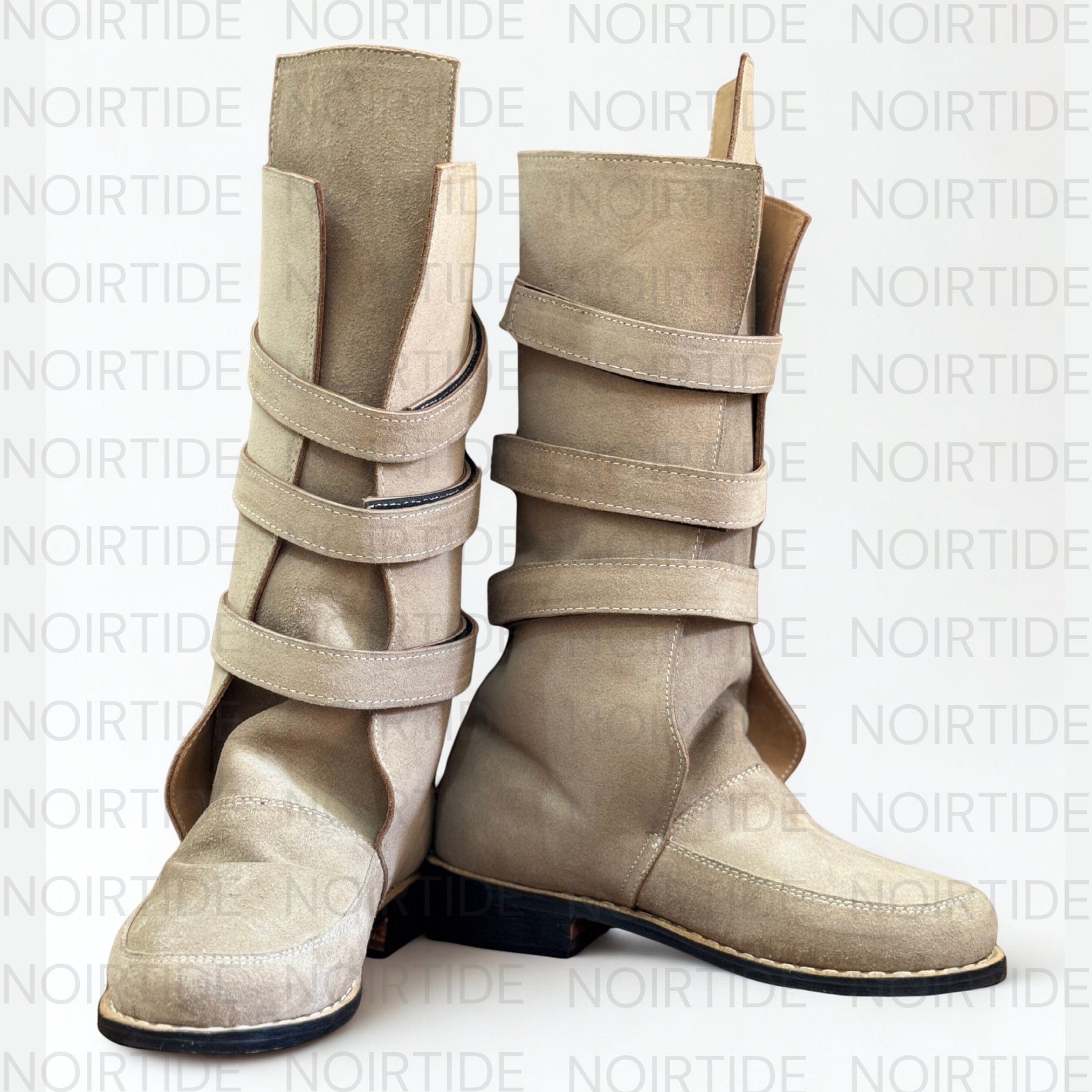 noirtide Custom-Made Star Wars Luke Skywalker Boots - Suede Brown