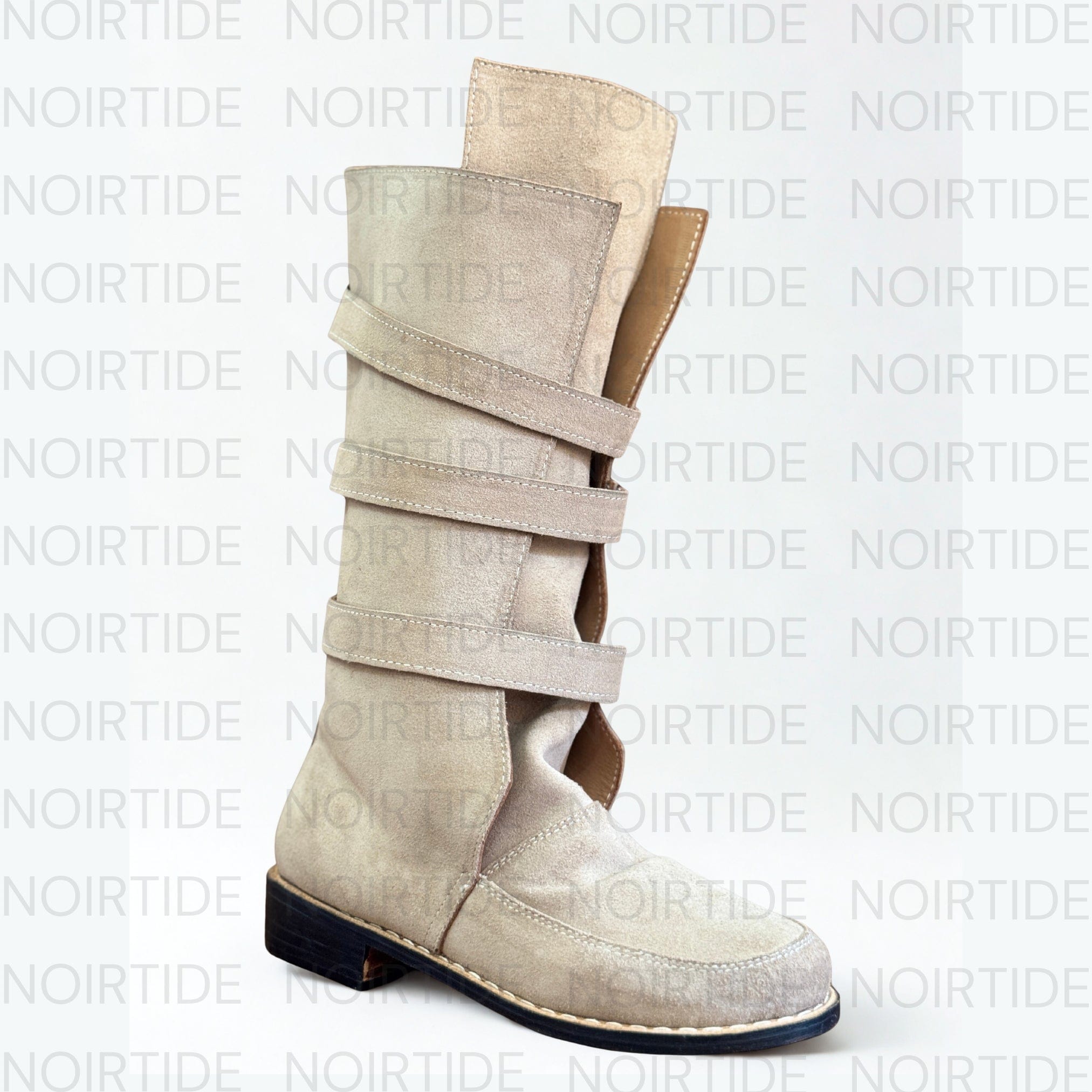 noirtide Custom-Made Star Wars Luke Skywalker Boots - Suede Brown