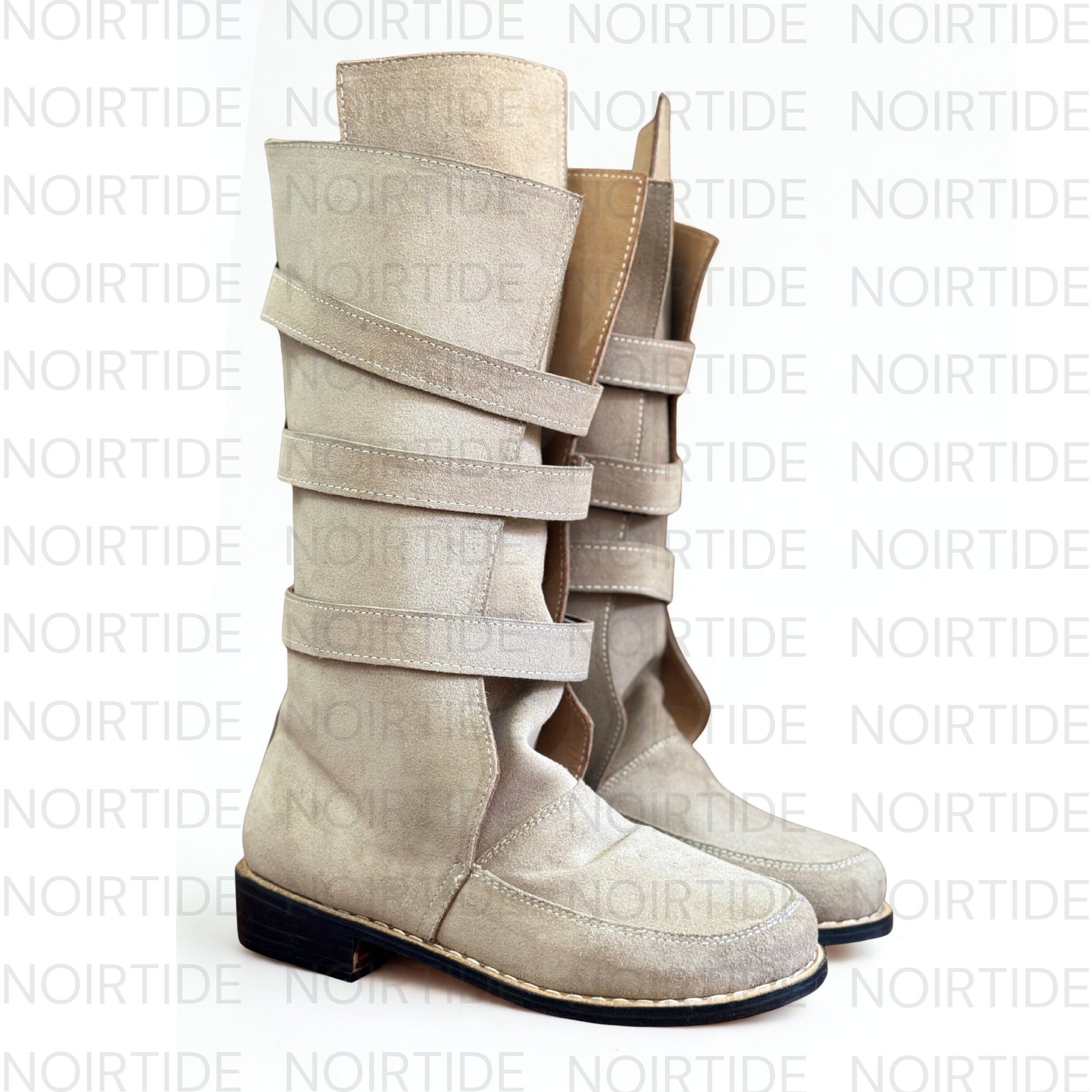 noirtide Custom-Made Star Wars Luke Skywalker Boots - Suede Brown