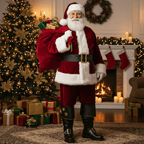 noirtide Customize Embroidery Santa Calus Boots