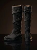 Back zipper detail on handmade Daenerys Targaryen Mother of Dragons boots