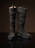 Front view of NOIRTIDE custom Daenerys Targaryen cosplay boots