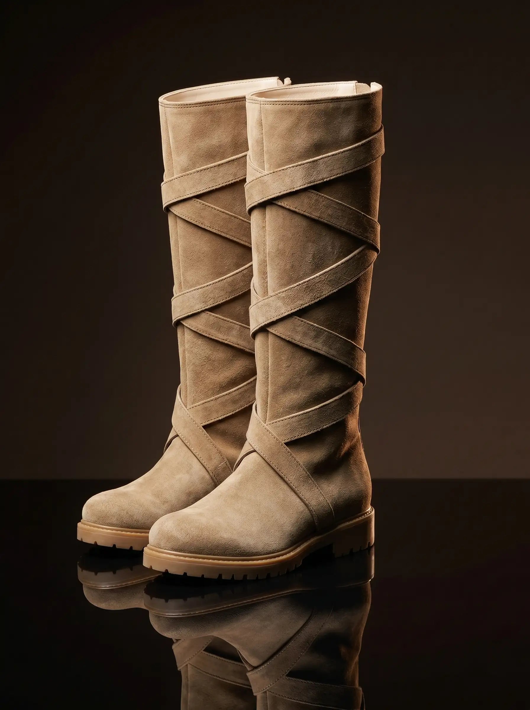 Daenerys Targaryen Game of Thrones cosplay boots in beige natural — handmade by NOIRTIDE